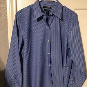 Lauren Ralph Lauren Blue Button Down Shirt